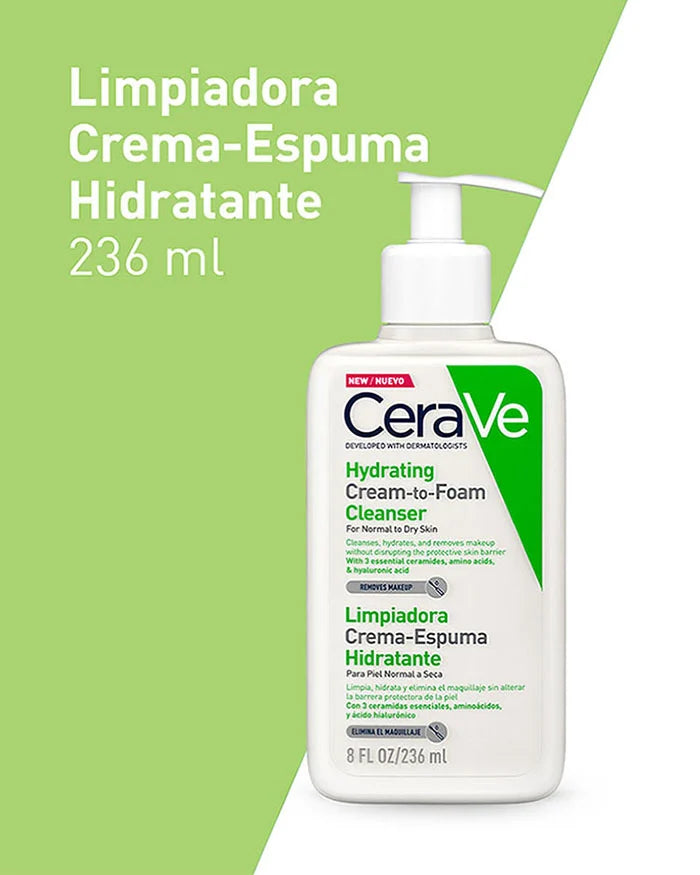 CeraVe - Limpiadora Crema-Espuma Hidratante